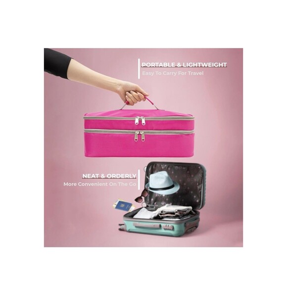 Double-Layer Hair Tools Travel Bag, Compatible With Shark Flex Style Attachment - Picture 6 of 7